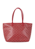 Artois PM, £1,600, Handbags, Red, Canvas, Front view